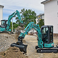 Kleine Bagger ganz groß