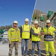 Neue SBM-Aufbereitungstechnik für Steinbruch in Nußloch