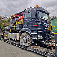 Neues Niveau für Forstmaschinentransport