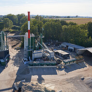 Erste nahezu CO₂-neutrale Asphaltproduktion in Deutschland