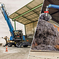 Starkes Team: Umschlagmaschine samt »TQC«-Schnellwechsler