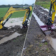 VarioLöffel und RotoTop arbeiten für Hochwasserschutz