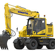 Komatsu Europe stellt neue Mobilbagger vor