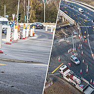 Umrüstung der Verkehrsführung 
