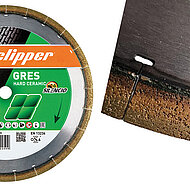 Trennen von Feinsteinzeug: ohne Nachschärfen und Scheibenwechsel