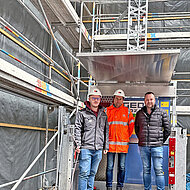 Lastentransport leicht gemacht Donhauser optimiert Baustellenlogistik mit Transportbühnen 