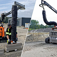 400 t Bordstein einhändig verlegt