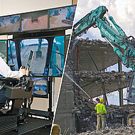 Schwere Maschinen für effizienten Rückbau