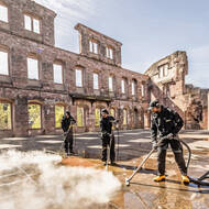 Schonende Reinigung für Heidelberger Schloss