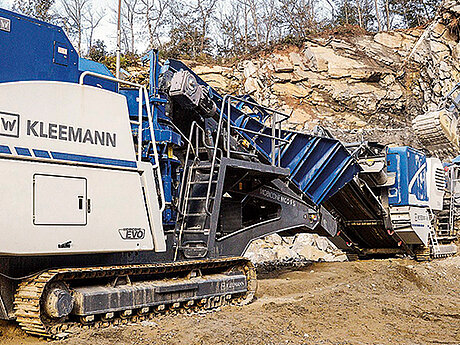 »Ein Kleemann-Brecher und ein Bagger von John Deere, das ist einfach eine tolle Kombination«