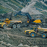 »Kühtai 2«: Handschlag-Qualität in Aktion mit Volvo CE und Ascendum