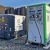 Hybrid-Lösung für die Stromversorgung vor Ort