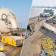 Mammut-Transportprojekt in Indien