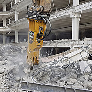 17 Hydraulikhämmer sorgen für große Einsatzbandbreite