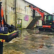 Abbrucheinsatz per Fernsteuerung