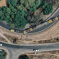 Im Einsatz, wenn Schienen fehlen