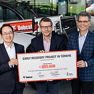 Doosan Bobcat leistete Hilfe zur Wiederherstellung von 553 lokalen Betrieben in der Türkei
