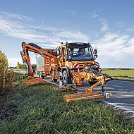 Mit Unimog und E-Lkw auf der IFAT