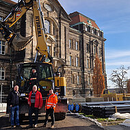 Der HYDREMA war für RLB in Dresden eine wichtige Schlüsselmaschine