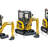 Bauma: Komatsu stellt drei neue elektrische Minibagger vor