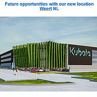 Kubota baut neues europäisches Auslieferungszentrum