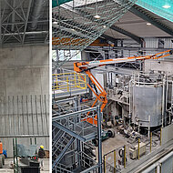 Absicherung durch Fangnetze