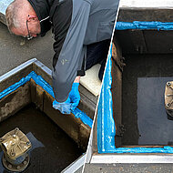Klappernder Schachtdeckel ist endlich ruhig