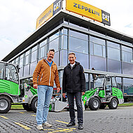 ZL Lader-Duo unterstützt die Albert Hauptstein Bauunternehmung beim Glasfaserausbau 