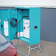 Optimal ausgelegte Ladelösung für Baustellen