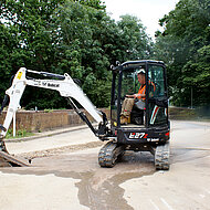 Baumaschinen für Infrastrukturprojekte