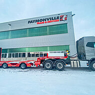 Faymonville-Doppelpack für Spezialtransporte bei Mayerhofer