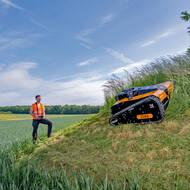 Schneller steil mähen – ohne zu wenden