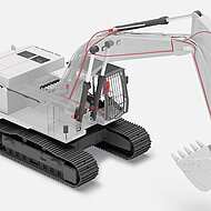 Neue hydraulische Baggerwaage am Markt