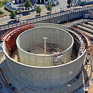 Rundschalung mit stufenlosem Verstellbereich