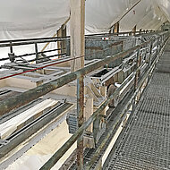 Rundstahlketten und Antriebssystem  bei Steinsalzbergwerk im Einsatz