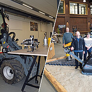 Das richtige Los gezogen: Stampfer und Rüttelplatten an Gewinner übergeben 