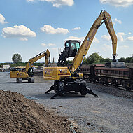 VE-Log stemmt Umschlag von über 60 000 Bahnschwellen für Riedbahn 