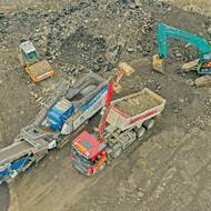 Baustoffrecycling mit neuem Kompaktprallbrecher in Großbritannien